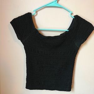 🖤 black Small crop top tee🖤